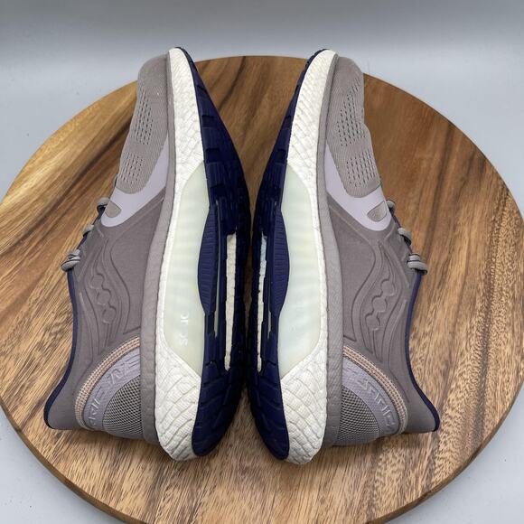 Saucony Hurricane 23 Shoes Womens Size 12 Gray Purple Running PWRRUN+ - Picture 6 of 8